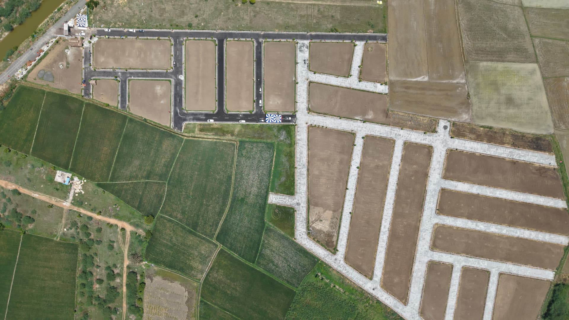 Top-down layout view of the Jay Enclave plotted development