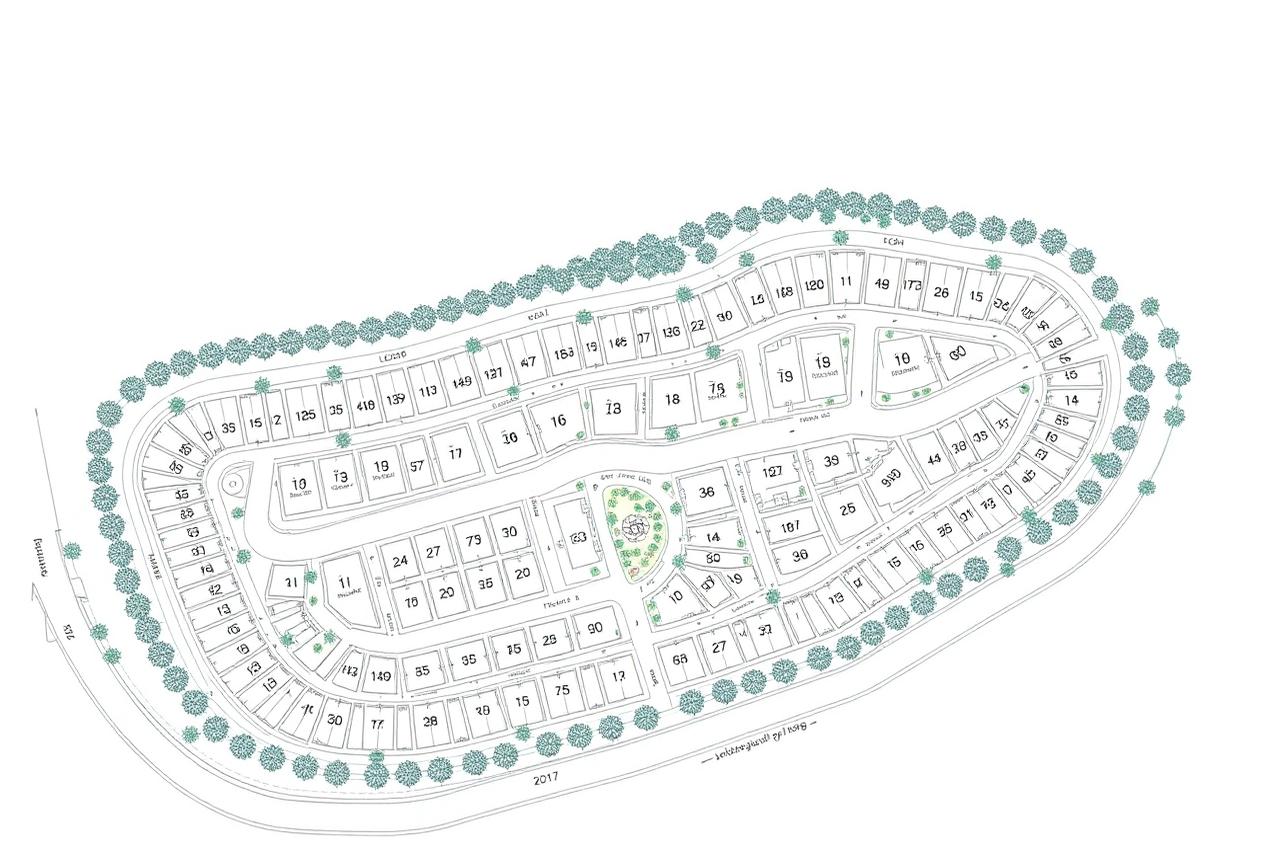 Preview of the Jay Enclave master layout plan with numbered plots